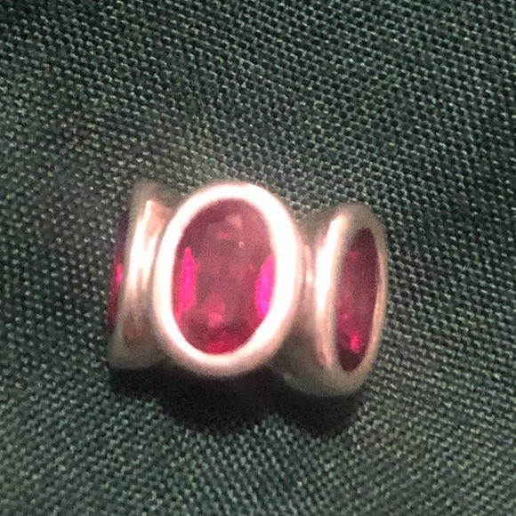 Discontinued Pandora Lobster Chain Bracelet & 2 Discontinued Oval Lights Charms - Picture 2 of 7